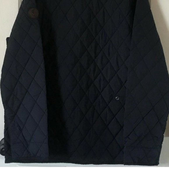 Polo Ralph Lauren The Iconic Quilted Coat Car Jacket Pony Logo College Navy XXL - Picture 7 of 7